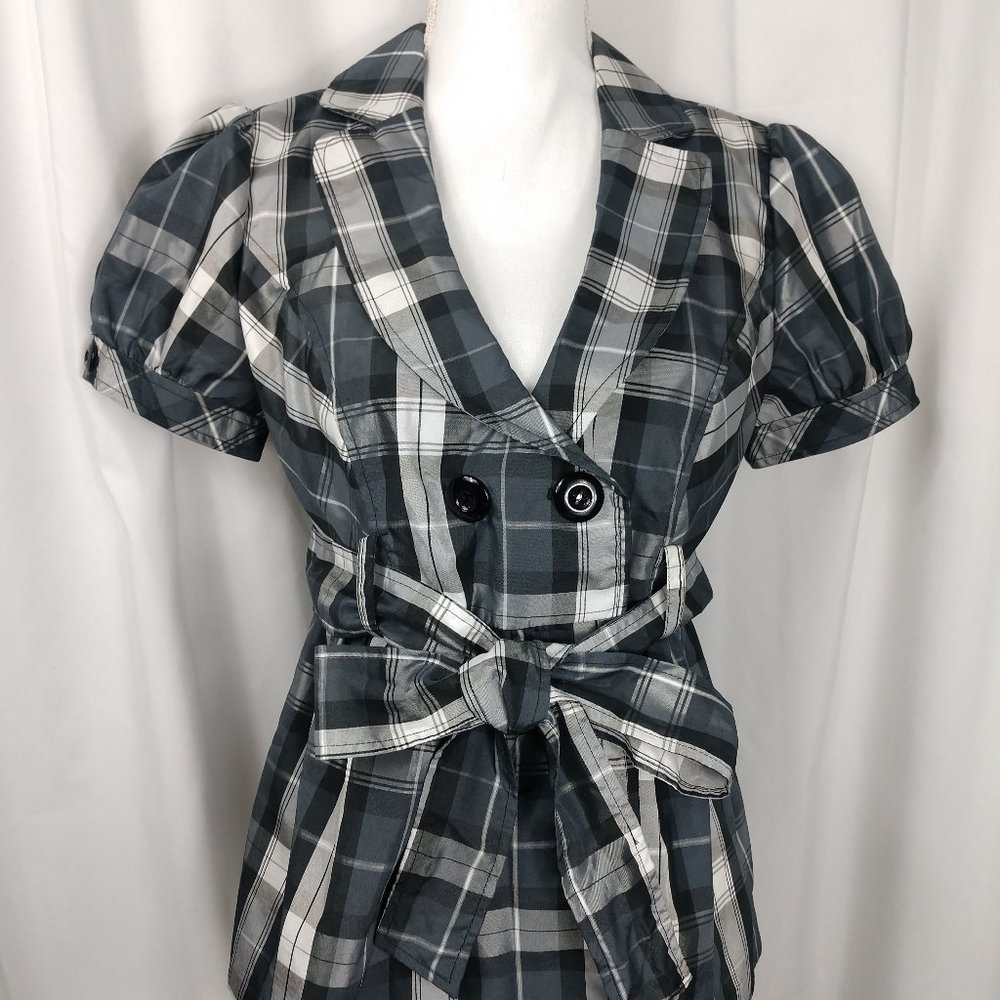 Have & Have Black & white short sleeve top